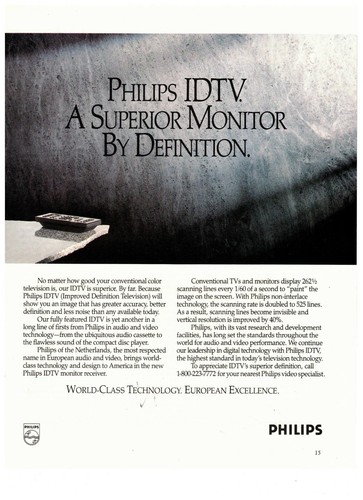 Philips idtv superior monitor - superior,